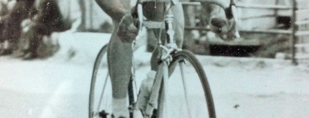 Lino Farisato impegnato in una cronometro