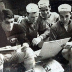 Da sinistra: Marino Basso, Girolamo De Toni, Lino Farisato, Angelo Costalunga, Giovanni Basso