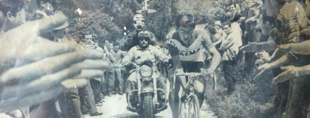 1968 – Lino Farisato sul Nevegal dove staccò Rudi Altig e tutti gli altri