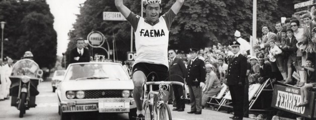 Lino Farisato vincitore tappa Cortina –  Vittorio Veneto al Giro d’Italia nel 1968