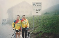 1996 circa – Lino Farisato e Piero Serblin, al Passo Rolles e Passo Valles