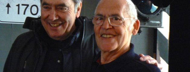 2015, Bruxelles – Eddy Merckx con Lino Farisato, invitato alla Mostra “70 Ans Jaar Eddy Merckx Jacky Ickx”